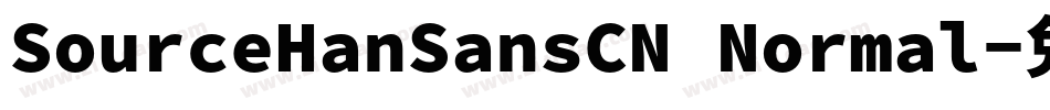 SourceHanSansCN Normal字体转换